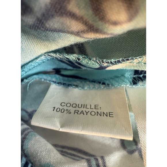 Lilly Pulitzer Deanna Romper M Medium Blue White Paisley W Belt Washable - Picture 6 of 7